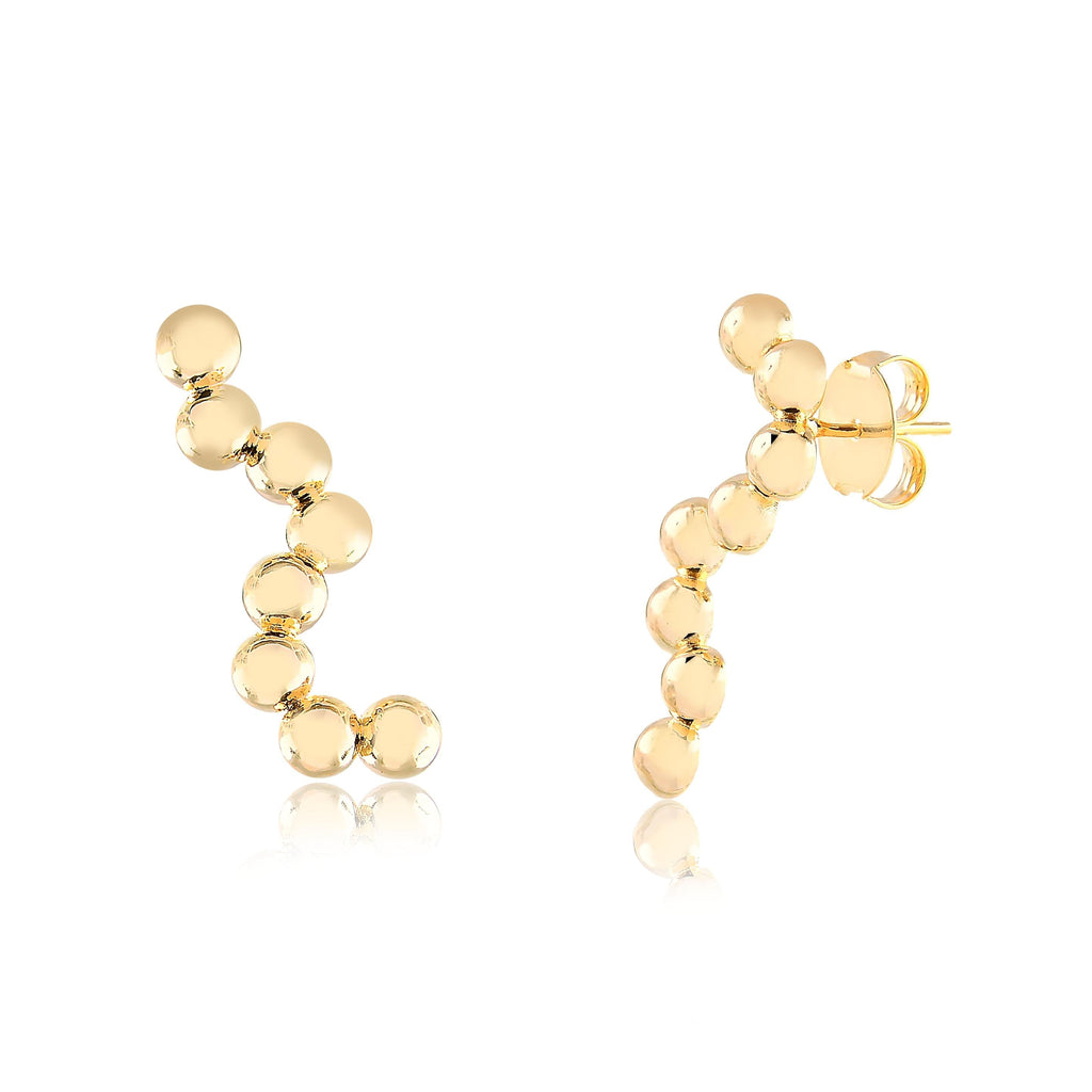Brinco Ear Cuff Bubbles - Semijoia - Semijoias Brincos - Purer