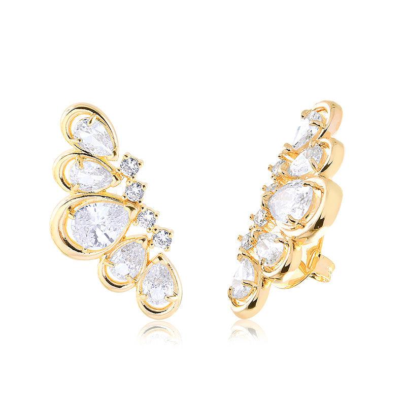 Brinco Ear Cuff Cinco Gotinhas - Semijoia - Semijoias Brincos - Purer