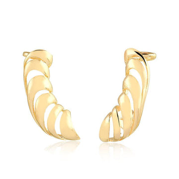 Brinco Ear Cuff Com Piercing Camadas - Semijoia - Semijoias Brincos - Purer