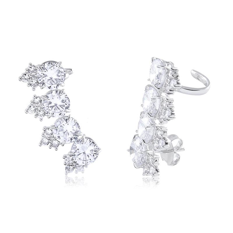 Brinco Ear Cuff Com Piercing Royal - Semijoia - Semijoias Brincos - Purer