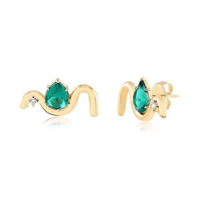 Brinco Ear Cuff Onda + Gotinha - Semijoia - Semijoias Brincos - Purer