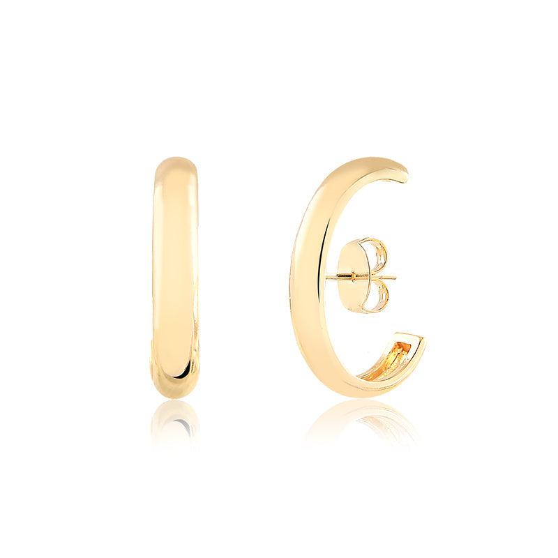 Brinco Ear Hook Meia Cana - Semijoia - Semijoias Brincos - Purer