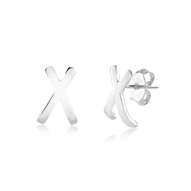 Brinco "X" Liso Envolvente Pequeno - Semijoia - Semijoias Brincos - Purer