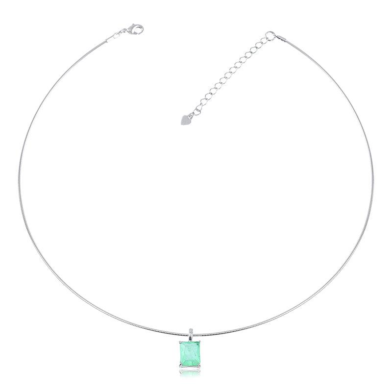Colar Choker Aro com Octógono Fusion - Semijoia - Semijoias Colares - Purer