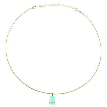 Colar Choker Aro com Octógono Fusion - Semijoia - Semijoias Colares - Purer