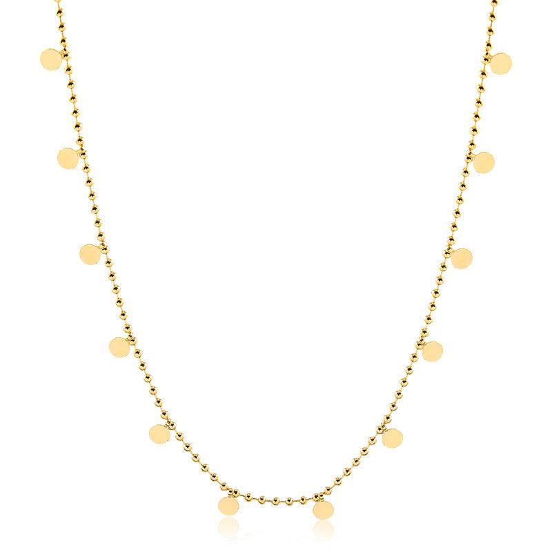 Colar Choker Bolinhas com Medalhinhas - Semijoia - Semijoias Colares - Purer
