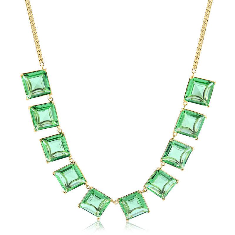 Colar Choker Dez Zircônias Carre 35cm - Semijoia - Semijoias Colares - Purer