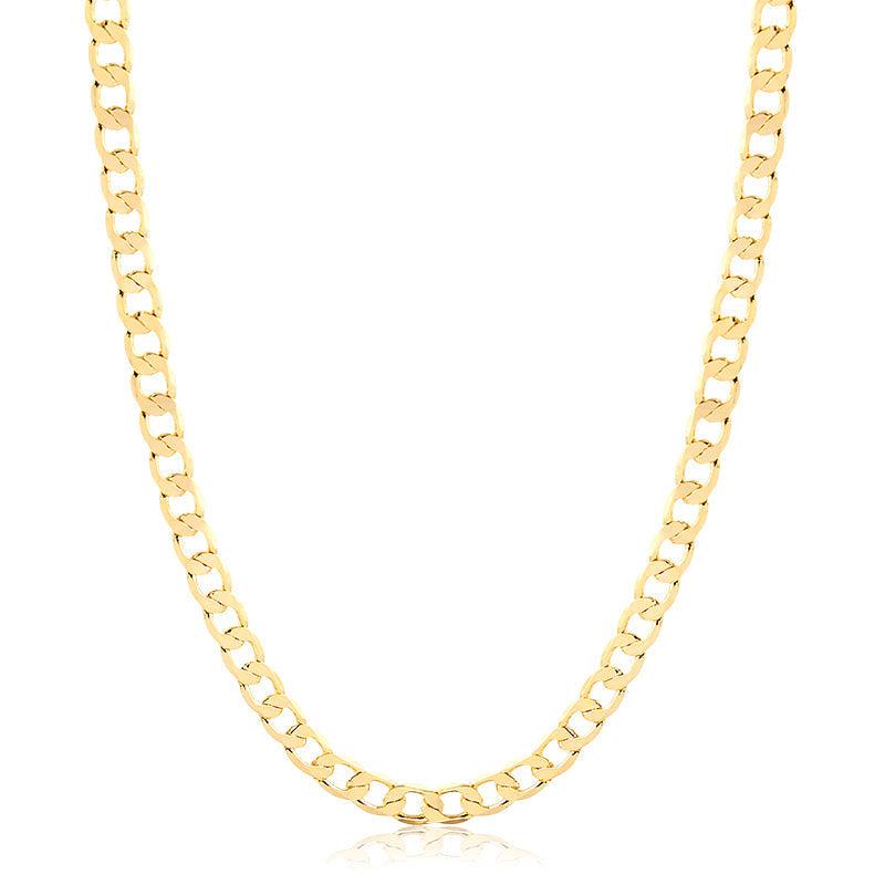 Colar Choker Elo Grumet Laminado Maciço Curto - Semijoia - Semijoias Colares - Purer