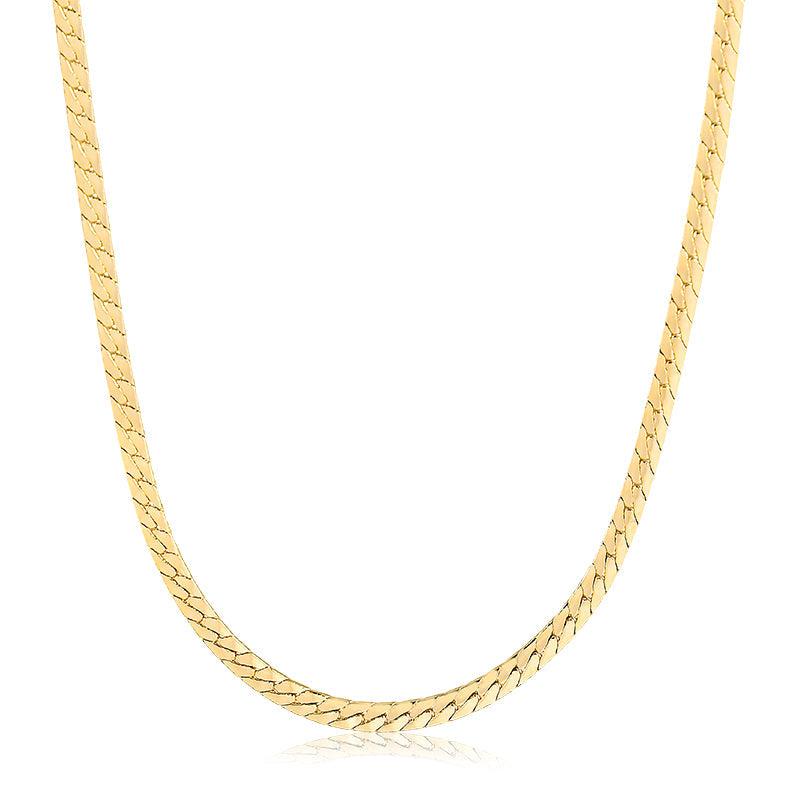 Colar Choker Laminada Fina 3mm - Semijoia - Semijoias Colares - Purer