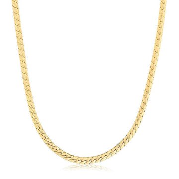 Colar Choker Laminada Fina 3mm - Semijoia - Semijoias Colares - Purer