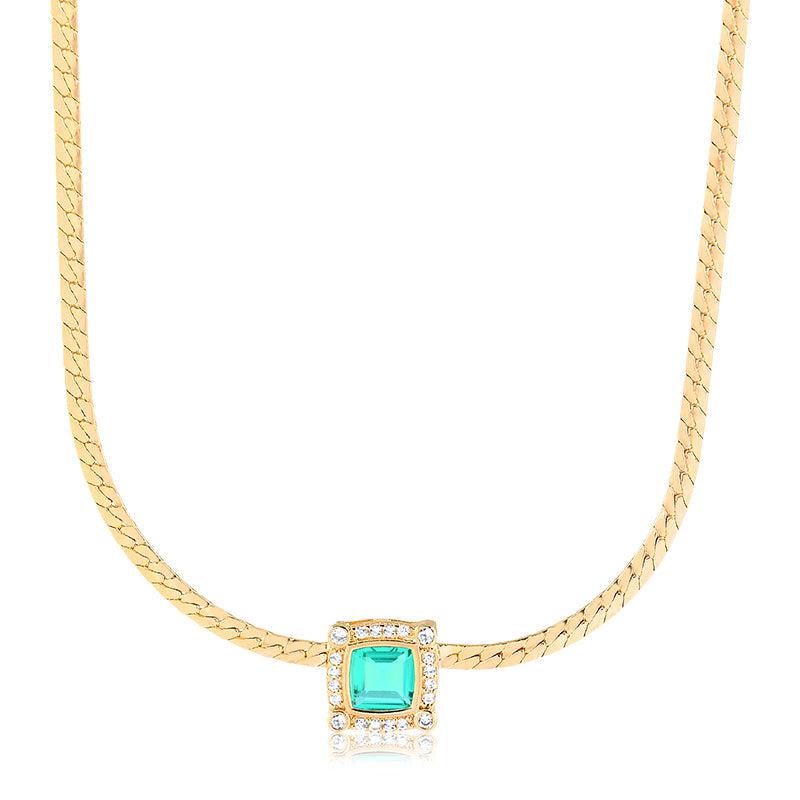 Colar Choker Laminada Quadrado Eliza - Semijoia - Semijoias Colares - Purer