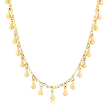 Colar Choker Piastrini Laminado Gotinhas Metal - Semijoia - Semijoias Colares - Purer