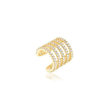 Piercing Fake Cinco Linhas - Semijoia - Semijoias Piercings - Purer