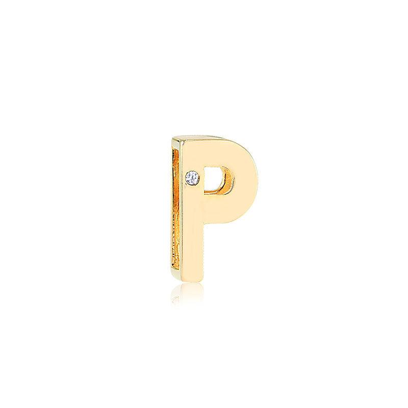 Pingente Letra Lisa Passante - Semijoia - Semijoias Pingentes - Purer