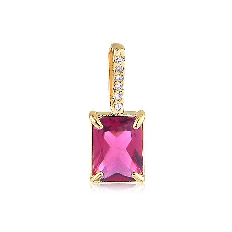 Pingente Mini Jv Octógono 8x6mm - Semijoia - Semijoias Pingentes - Purer