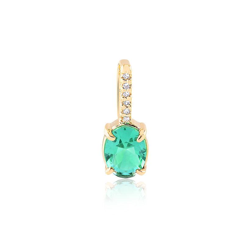 Pingente Mini Jv Oval 8x6mm - Semijoia - Semijoias Pingentes - Purer