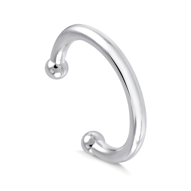 Pulseira Bracelete Tubo Liso Bola 8mm - Semijoia - Semijoias Pulseiras - Purer