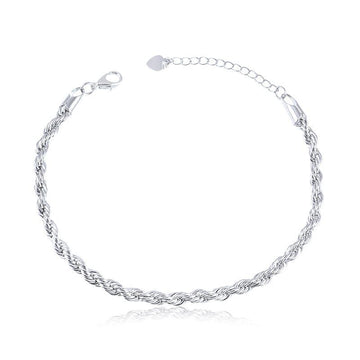 Pulseira Cordão Baiano Grossa 4mm 16cm - Semijoia - Semijoias Pulseiras - Purer