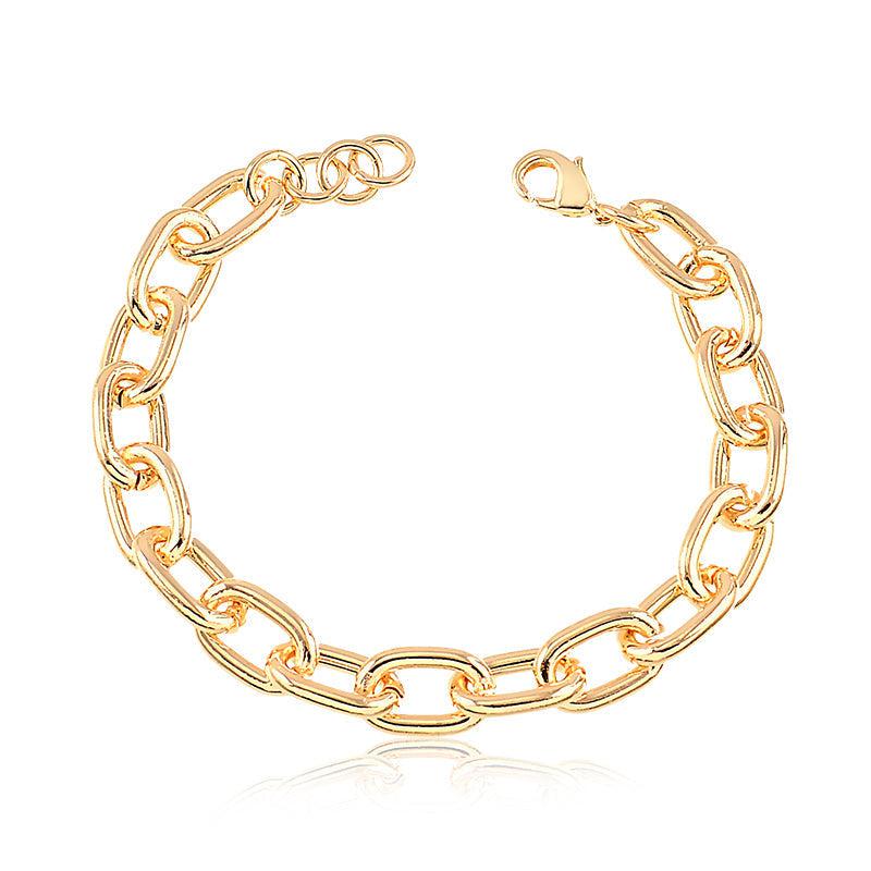 Pulseira Correntaria Elo Longo - Semijoia - Semijoias Pulseiras - Purer