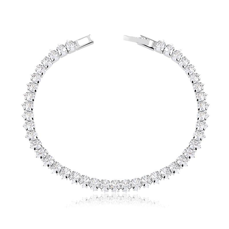 Pulseira Riviera Gotinhas 3/5mm Fecho Quadrado 19cm - Semijoia - Semijoias Pulseiras - Purer