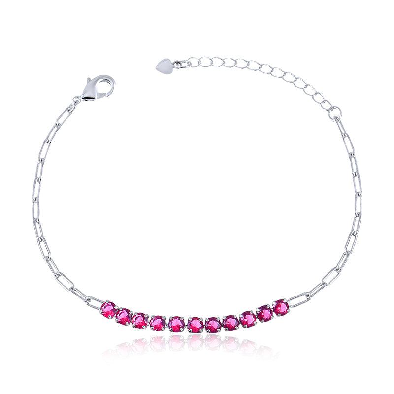 Pulseira Tipo Inspiração Com Riviera - Semijoia - Semijoias Pulseiras - Purer